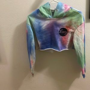 Womens Medium Leng Tye Dye Crop Top